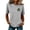 Gray, variant on Posijego Womens St Patricks Day Shirts Clover Graphic T-Shirts Summer Casual Short Sleeve Pullover Tee Tops for Women