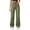 Green, variant on Women's High Waisted Straight Leg Baggy Jeans Trendy Cargo Denim Pants
