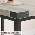 thumbnail image 4 of GAOMON 63" Dining Table Set for 4-6, Large Extendable Kitchen Table Set with 2 Upholstered Benches for 6, 3 Piece Rectangle Dining Table Set for 4 for Apartment, Saving Space, Retro Gray, 4 of 7