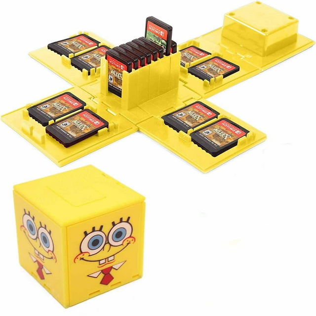 Étui de Rangement pour Jeux Nintendo Switch - Support de Cartes de Jeu Switch Cube de Rangement pour Cartes de Jeu Nintendo Switch avec 16 Emplacements pour Cartes de Jeu