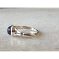 thumbnail image 2 of natural crystal clear amethyst ring for women in 925 sterling hallmarked silver, 2 of 2