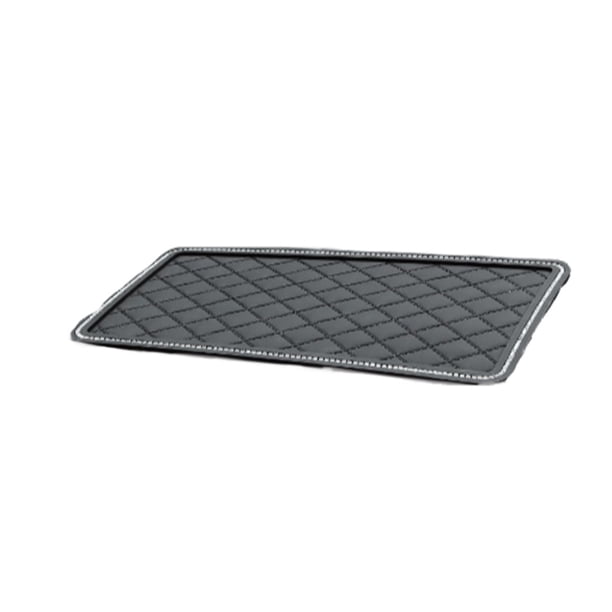 Kenally Alfombrilla antideslizante para salpicadero de coche, alfombrilla para llaves de teléfono con diamantes de imitación de cristal, Automoción decorativa y accesorios S