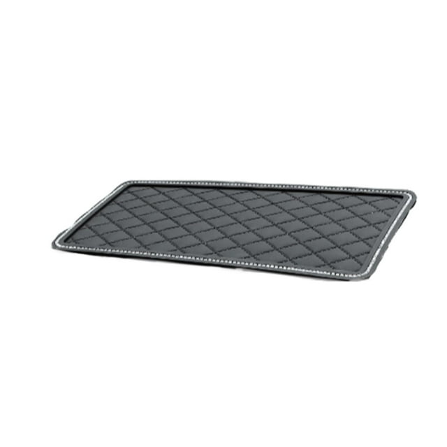 sweethay Alfombrilla antideslizante para salpicadero de coche, alfombrilla para llaves de teléfono con diamantes de imitación de cristal, Automoción decorativa y accesorios L