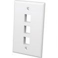 thumbnail image 1 of Vanco International- Inc  Vanco 3 Port Keystone Wallplate White, 1 of 1