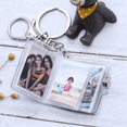 thumbnail image 4 of 2X Mini Small Photo Album Keychain 16 Pictures Book Holder Keyring DIY Gifts for Boyfriend Girlfriend, 4 of 6