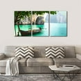 thumbnail image 3 of 3 Pieces Canvas Wall Art Print Set - Aerial View of Green Forest Wall Art Decor Nature Landscape Wilderness Picture Print on Canvas Modern Artwork for Living Room Bedroom (only canvas), 3 of 6