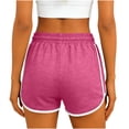 thumbnail image 4 of BLVB Womens Athletic Shorts Running Color Block Sweat Shorts Summer Gym Yoga Dance Shorts with Pockets and Drawstring, 4 of 6