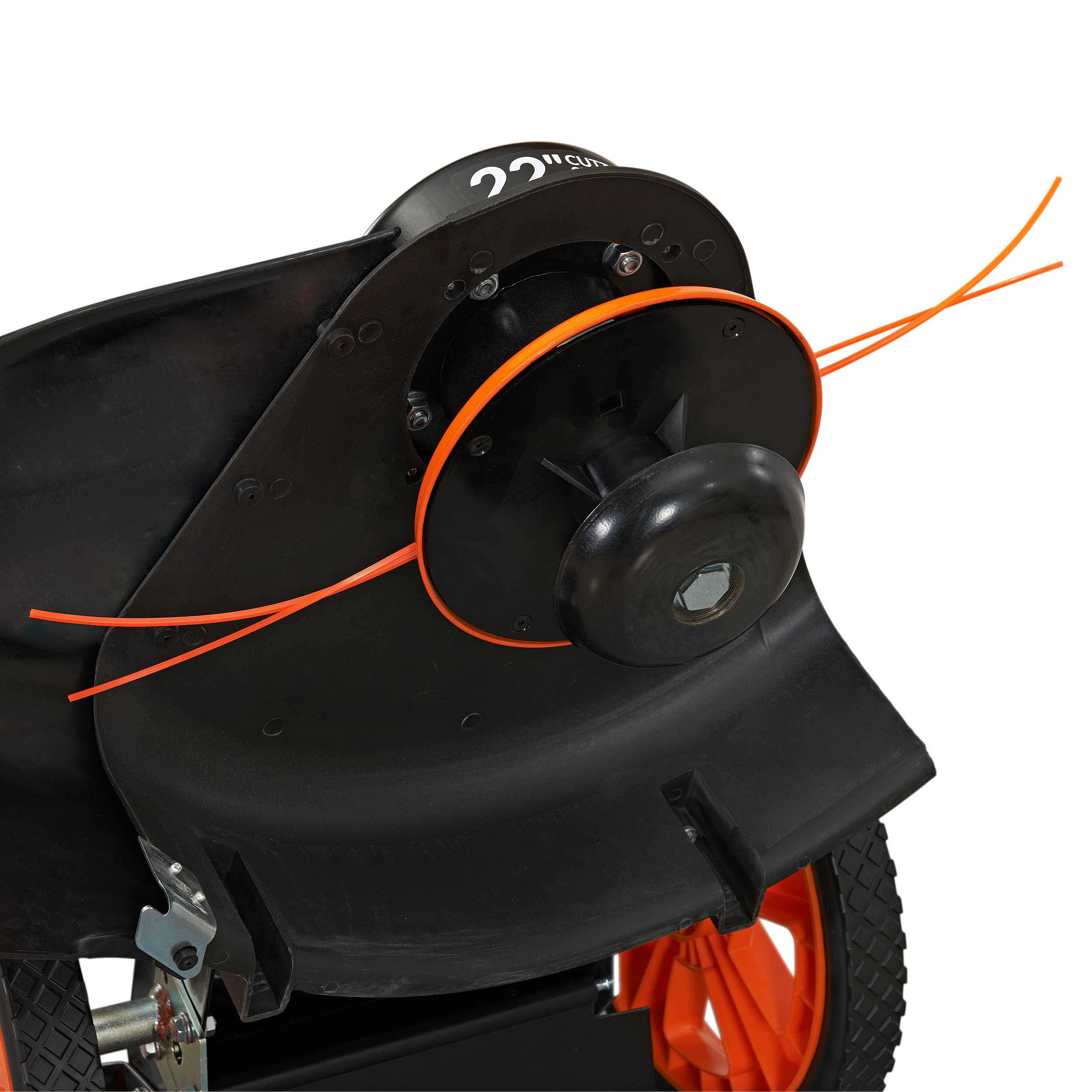 YARDMAX 22 in. 170cc Gas Walk Behind  String Trimmer Mower