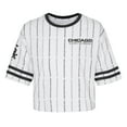 thumbnail image 2 of Girls Youth White Chicago White Sox Ball Striped T-Shirt, 2 of 3