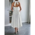 thumbnail image 2 of Prom Dress for Women Embroidery Satin Evening Party Gown A Line Corset Cocktail Dress White S, 2 of 5