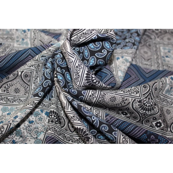 40's x 40's Tencel Blue Digital Print Fabric 58" wide [9898]