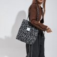 thumbnail image 4 of Women's Tote Bag Fashionable Leopard Print Shoulder Handbag Casual Carryall Spacious for School Work Travel, 4 of 8