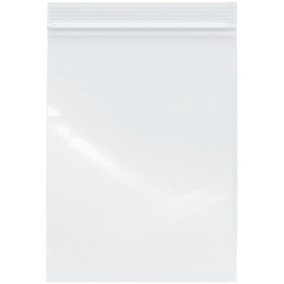 Plymor 6" x 8" (Case of 2,000), 2 Mil Zipper Reclosable Plastic Bags