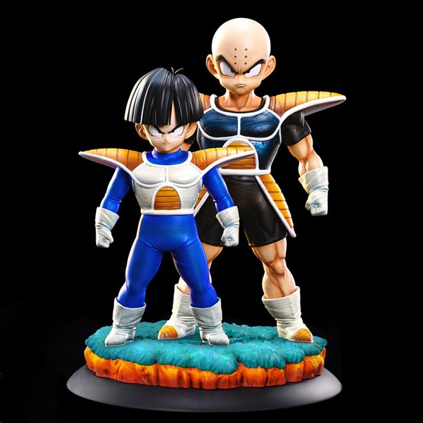 24cm Anime Dragon Ball Figure Namek Earth Warrior Son Gohan Kuririn Action Figures PVC Collection Model Toys Gifts heqiyong LED