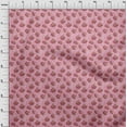 thumbnail image 3 of oneOone Cotton Silk Pink Fabric Flower Watercolor Sewing Material Printed Fabric By The Yard 42 Inches Wide, 3 of 4