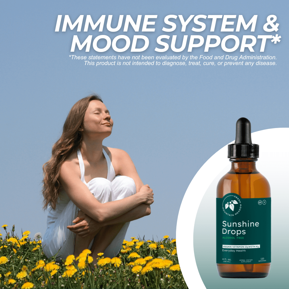 Sunshine Drops | Vegan Vitamin D and K2 Supplement | 60 Servings