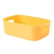 thumbnail image 5 of Caja de almacenamiento para maquillaje y baño con asa hueca, ligera y duradera. amarillo, 5 of 9