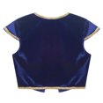 thumbnail image 5 of DPOIS Kids Boys Arabian Prince Costume Sleeveless Waistcoat Vest Top Royal Blue 4, 5 of 6