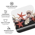 thumbnail image 4 of Balery 4 Pcs Starfishes Shellsleather Coasters Set, Drink Table Cup Coasters For Living Room Kitchen Coffee Decor, 4 of 9