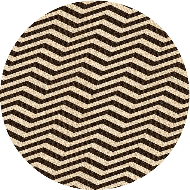 Ahgly Company Tapis Rond Lavable en Machine Intérieur Transitionnel Rouge Nuit, 3 Pieds Rond