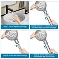 thumbnail image 4 of Shower Head Filter 2 Pack - 18-Stage High Pressure Filtration for Hard Water & Chlorine, 4 of 5