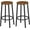Rustic Brown, variant on Bar Stools, Set of 2 Bar Chairs, Kitchen Round Height Stools with Footrest, Breakfast Bar Stools, Sturdy Steel Frame, for Dining Room, Kitchen, Party, Easy Assembly, Rustic Brown BF03BY01