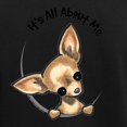 thumbnail image 3 of CafePress - Tan Chihuahua IAAM Women's Light Pajamas - Women's Short Sleeve Print T-Shirt and Pants Dark Cotton Pajama Set, 3 of 7