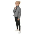 thumbnail image 7 of Girls Clothes Little Girls Hooded Sweatshirt Half Zipper Collar Cropped Hoodies Long Sleeve Fleece Zip Up Pullover Fall Winter Warm Sweatshirts for 5-12 Years Girls, 7 of 7