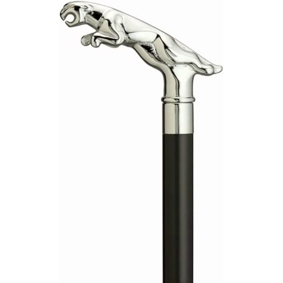 Nautical Brass Jaguar Head Handle Walking Stick Antique Style Wooden Cane Walking Stick Antique Style Wooden Cane Gift