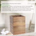 thumbnail image 5 of Acacia Square Waste Basket for Bathroom/Bedroom - 2 Gallons (7.5 Liters) - Elegant Design - Perfect for Home & Office - Compact & Durable - Easy to Clean, 5 of 8