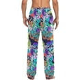 thumbnail image 2 of GZHJMY Men's Pajama Pants - Game Doodle, Loose Thin PJs Lounge Sleep Bottoms with Pockets Drawstring, Pajama Bottoms for Home and Rest, X-Large, 2 of 7
