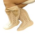 thumbnail image 1 of Baby Girl Over Calf Knee High Knitting Stockings Non-Slip Socks, 1 of 6