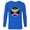 Navy, variant on Disney and Pixar’s Lightyear Star Command Badge - Long Sleeve T-Shirt for Men - Customized-White