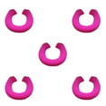 thumbnail image 2 of Transemion Tapis de Salle de Bain Durable Résistant aux Déchirures et Options de Forme U/O Résistant à l'Usure Rose Rouge 5Ensemble, 2 of 6