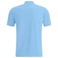 thumbnail image 5 of Polo Shirts for Men Work Business Slim Fit Short Sleeve Golf Casual Tops Button Up Collared Performance Moisture Wicking Mens T-Shirts Light Blue XXL, 5 of 6