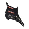 thumbnail image 1 of ZLight Loaded Prewired Pickguard SSH Pickups Scratchplate Electric Red Accs for Guitars Black 28.1x22.2cm, 1 of 6