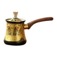 thumbnail image 2 of Tnarru Turkish Coffee Pot Chocolate Butter Milk Cup W Anti Overflow Spout Turkish Coffee Maker Saucepan for Milk for Kitchen Camping 72ml, 2 of 8