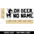 thumbnail image 2 of Oh Deer Dear No Name Teacher Student School Self-Inking Rubber Stamp Ink Stamper - Pink Ink - Large 2-3/4 Inch, 2 of 7