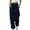 Navy, variant on iHPH7 Sweatpants High Waisted Joggers for Women Gym Sweatpants Women Sweatpants Women Wide Leg Loose Pants for Women Elastic Waist Pants for Women Jogger Sweatpants Women Black L