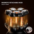 thumbnail image 3 of MAXGROOM® Head Shaver for Bald Men, Close Smooth Shave, 7D Floating Head Razor, Easy-Clean Magnetic Detachable Head, IPX6 Waterproof Wet/Dry, Long Battery Life, Dual-Speed Power, Gift for Men, 3 of 10