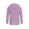 thumbnail image 6 of Wovilon Women's Full Zip Hooded Sweatshirt, Long Sleeve Drawstring Hoodie with Zipper, Lightweight Solid Color Casual Jacket, Stretch Soft Top for Spring Fall, 6 of 7
