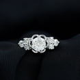 thumbnail image 3 of Rosec Jewels Lab Created Diamond Floral Promise Ring - EF-VS Quality Certified, 14K White Gold, US 3.50, 3 of 5