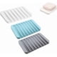 thumbnail image 3 of 3 Pack Soap Dish Silicone Rubber Soap Holder Stand Saver Tray Case, 3 of 4
