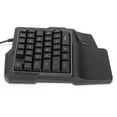 thumbnail image 5 of USB Wired, Backlit, Universal PC Accessory Left-Handed Ergonomic Gaming Keyboard, 5 of 8