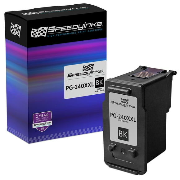 Speedy Inks Remanufactured Inkjet Cartridge Replacement for Canon PG-240XXL 5204B001 Extra High-Yield (Black) Compatible with Canon Pixma MG2120 MG2220 MG3120 MG3122 MG3220 MG3222 MG3520 MG35
