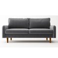 thumbnail image 4 of Koby Home Sectional Sofa Sleeper Couch 3-Seater Sofas 70" Couches for Living Room Ash Gray, 4 of 7