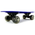 thumbnail image 2 of Lightweight Mini Cruiser Complete 16" Inch Banana Skateboard w/ Light Up Wheels, High Quality Bushings, ABEC-7 Bearings (Blue), 2 of 4