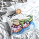 thumbnail image 5 of Fotbe Alligator Donut Pool Float Funda de Almohada Decorativa Estilo Occidental, Lujo en Algodón, Fundas para Almohadas King, Cojín Estampado para Decoración del Hogar-16"x24", 5 of 6