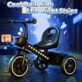 thumbnail image 3 of JoyStone Toddler Tricycle for Ages 1-4 Years, Kids Trike Toddler Bike with Cool Lights, Adjustable Seat & Basket, Black, 3 of 10