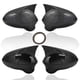 thumbnail image 4 of Glossy Black / Carbon Fiber Rearview Wing Mirror Covers Caps For Seat Leon MK2 1P Ibiza MK4 6J 2008-2017 Mirror Case Cover, 4 of 5